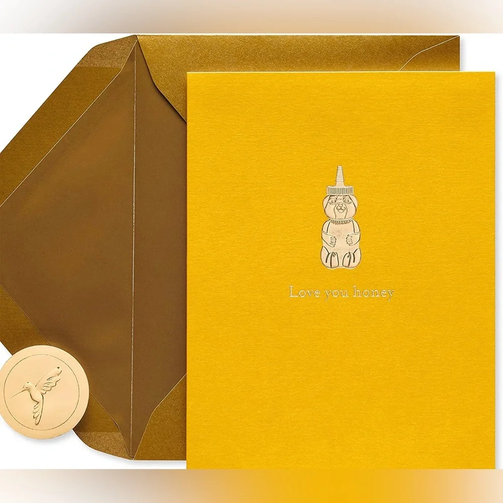 🆕Papyrus “Love You Honey” Romantic Greeting Card
